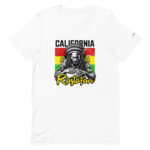 Mens White "California Rastafari" T-shirt