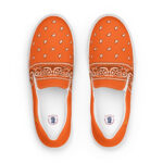 BGR Womens Orange Bando Slip Ons
