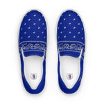 BGR Womens Royal Blue Bando Slip Ons