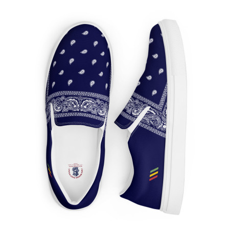 BGR Men’s Navy Blue Bando Slip Ons