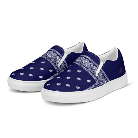 BGR Men’s Navy Blue Bando Slip Ons