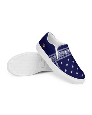 BGR Men’s Navy Blue Bando Slip Ons