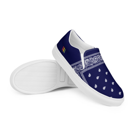 BGR Men’s Navy Blue Bando Slip Ons