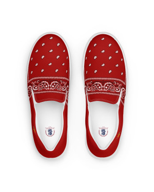 BGR Men’s Cardinal Red Bando Slip Ons