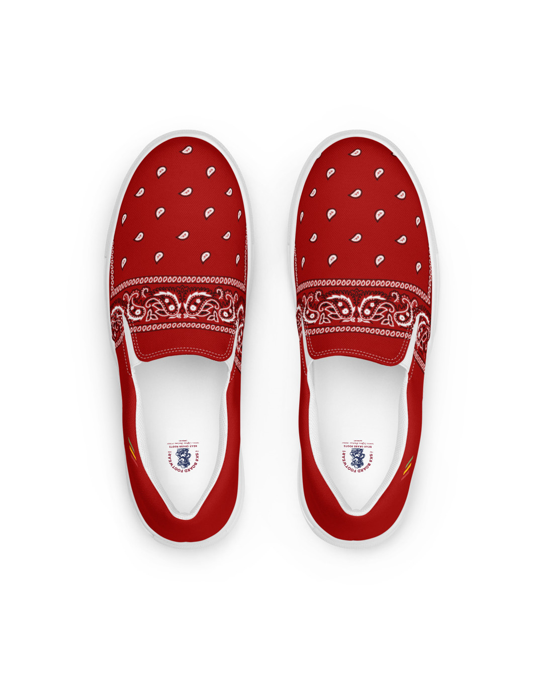 BGR Men’s Cardinal Red Bando Slip Ons