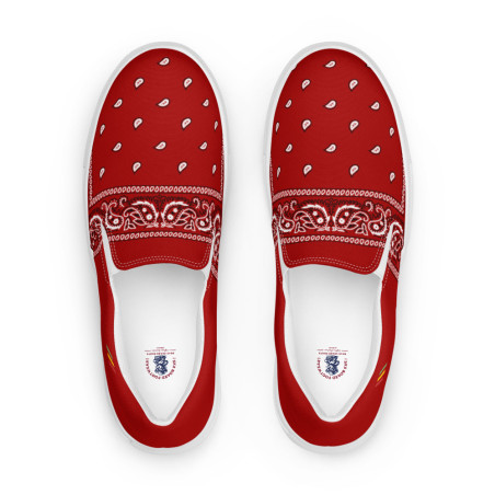 BGR Men’s Cardinal Red Bando Slip Ons