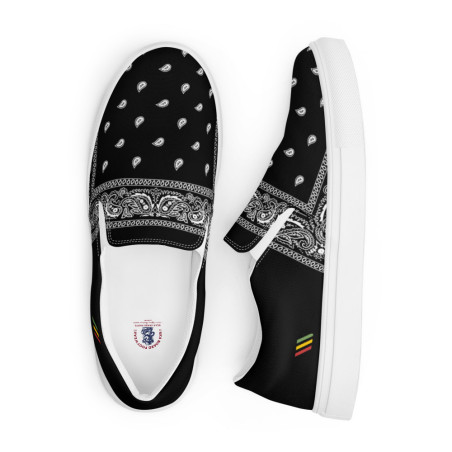 BGR Men’s Black Bando Slip Ons