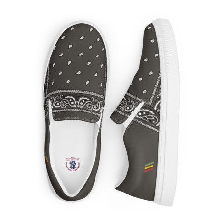 BGR Men’s Dark Grey Bando Slip Ons