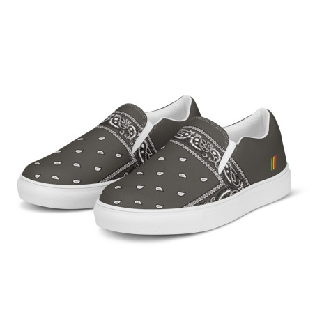 BGR Men’s Dark Grey Bando Slip Ons