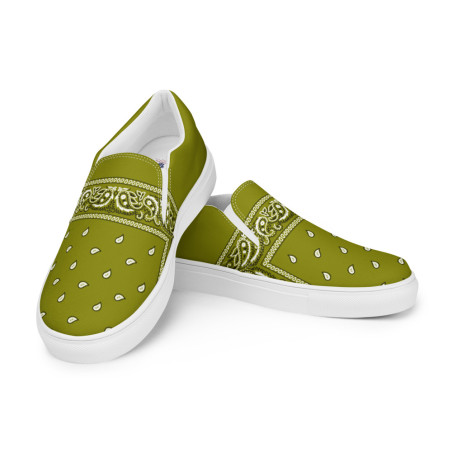 BGR Men’s Olive Bando Slip Ons