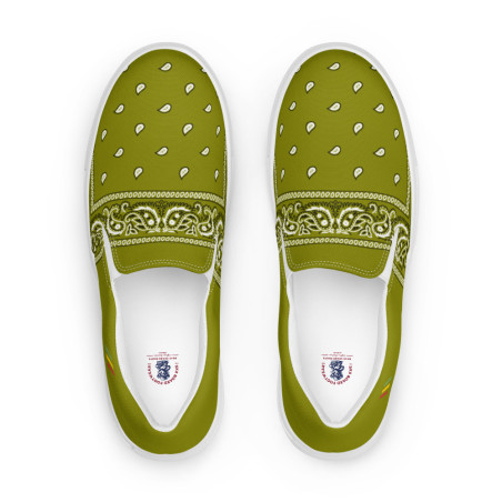 BGR Men’s Olive Bando Slip Ons