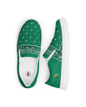 BGR Men’s Teal Green Bando Slip Ons