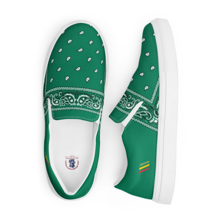 BGR Men’s Teal Green Bando Slip Ons