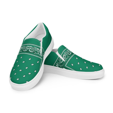 BGR Men’s Teal Green Bando Slip Ons