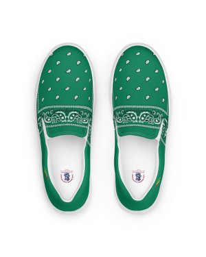 BGR Men’s Teal Green Bando Slip Ons