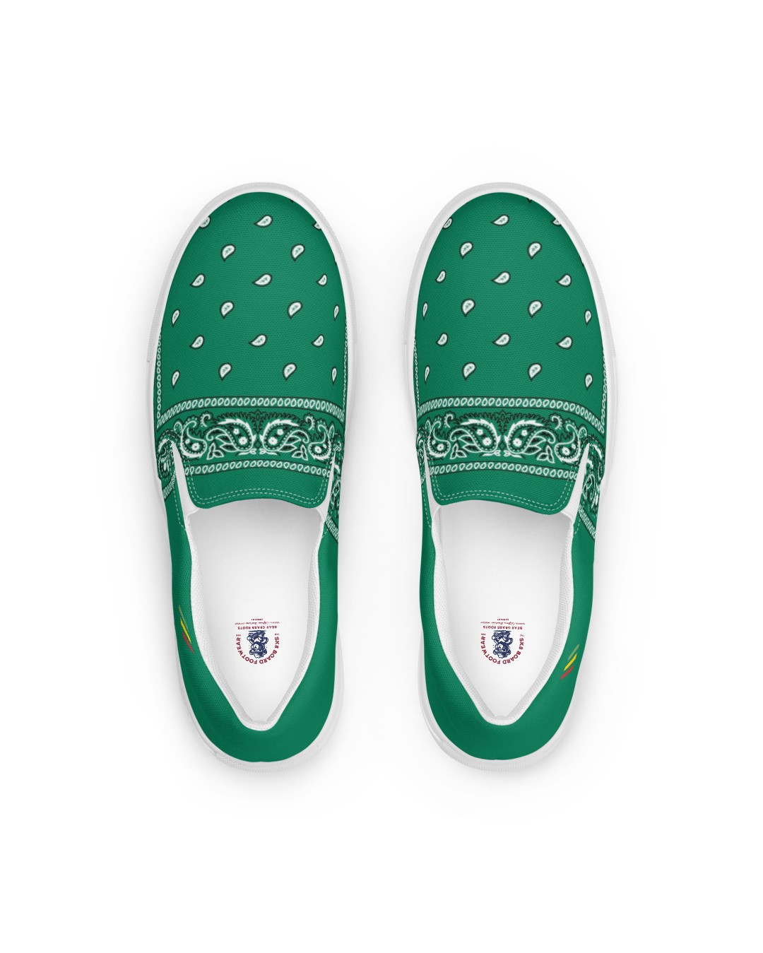 BGR Men’s Teal Green Bando Slip Ons