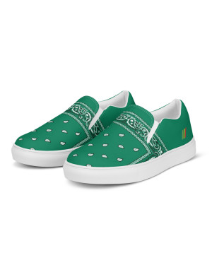 BGR Men’s Teal Green Bando Slip Ons