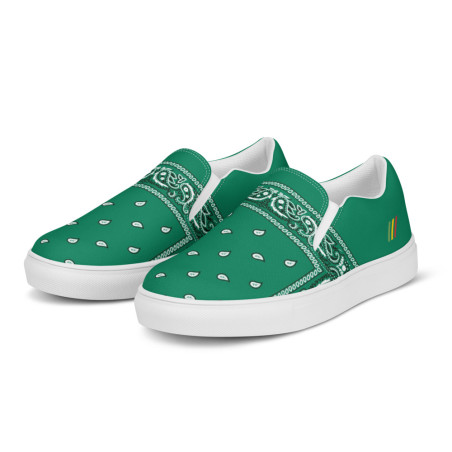 BGR Men’s Teal Green Bando Slip Ons