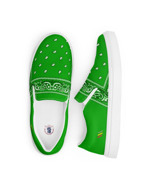 BGR Men’s Kelly Green Bando Slip Ons