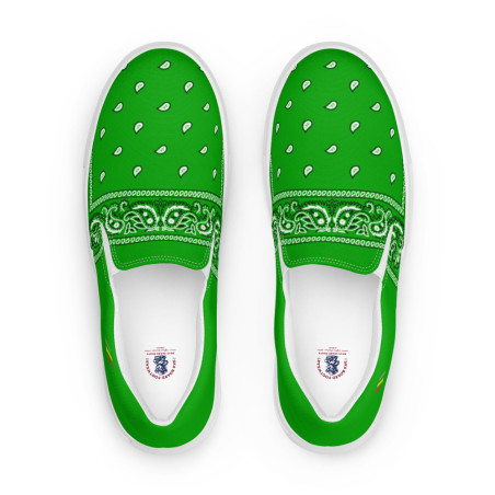 BGR Men’s Kelly Green Bando Slip Ons