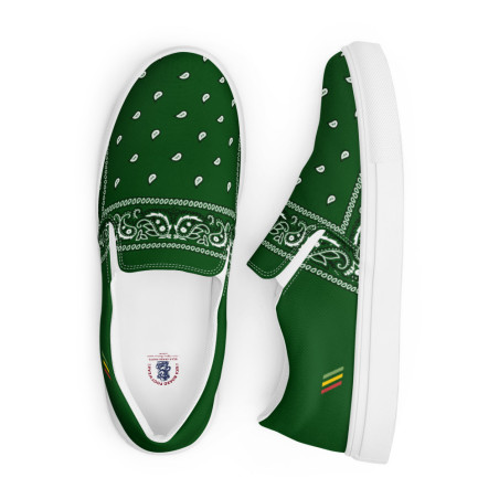 BGR Men’s Hunter Green Bando Slip Ons