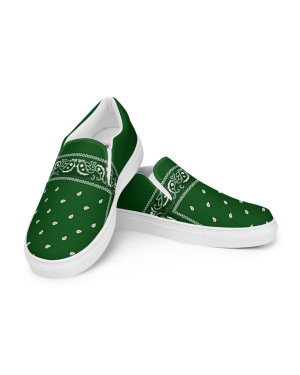 BGR Men’s Hunter Green Bando Slip Ons