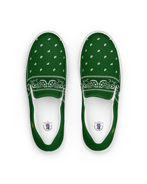 BGR Men’s Hunter Green Bando Slip Ons