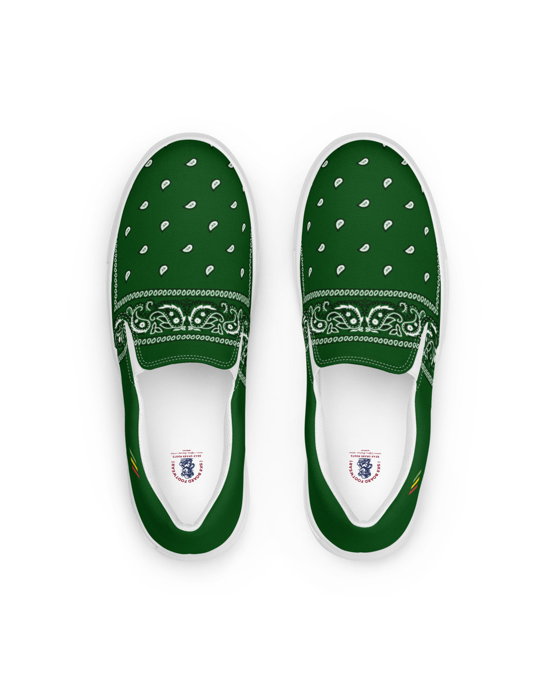 BGR Men’s Hunter Green Bando Slip Ons