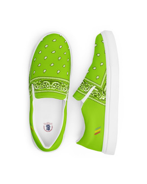 BGR Men’s Lime Green Bando Slip Ons