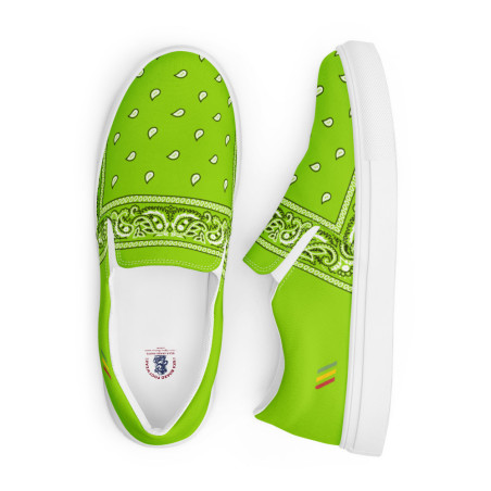 BGR Men’s Lime Green Bando Slip Ons