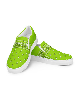 BGR Men’s Lime Green Bando Slip Ons