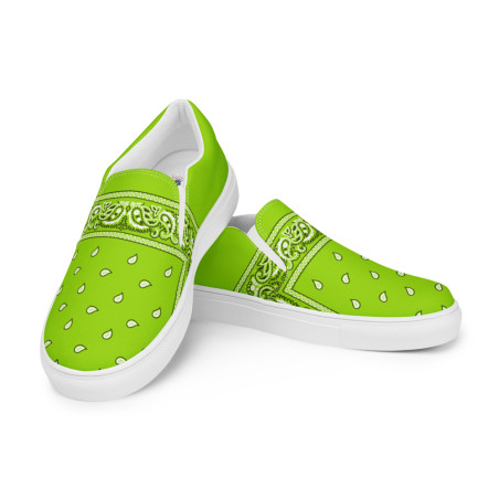 BGR Men’s Lime Green Bando Slip Ons