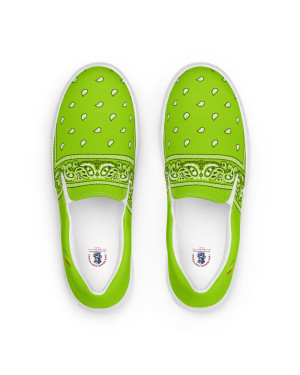 BGR Men’s Lime Green Bando Slip Ons