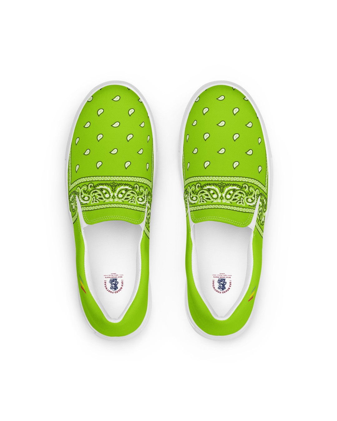 BGR Men’s Lime Green Bando Slip Ons