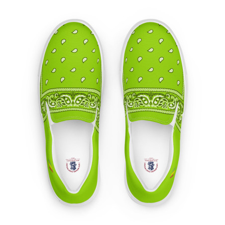 BGR Men’s Lime Green Bando Slip Ons