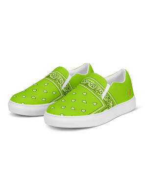BGR Men’s Lime Green Bando Slip Ons