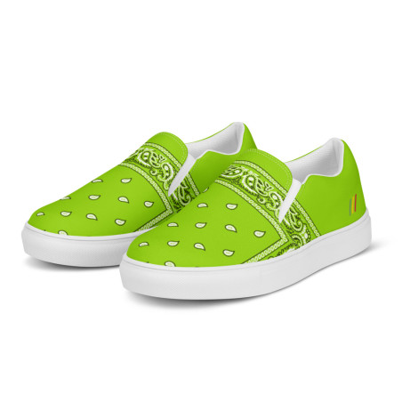 BGR Men’s Lime Green Bando Slip Ons