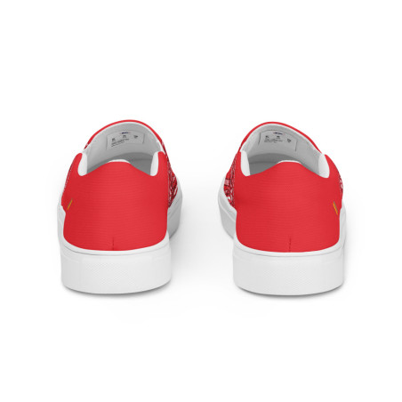 BGR Womens Hot Orange Bando Slip Ons