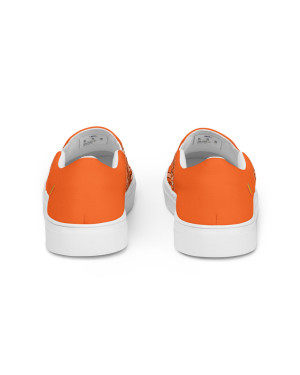 BGR Womens Orange Bando Slip Ons