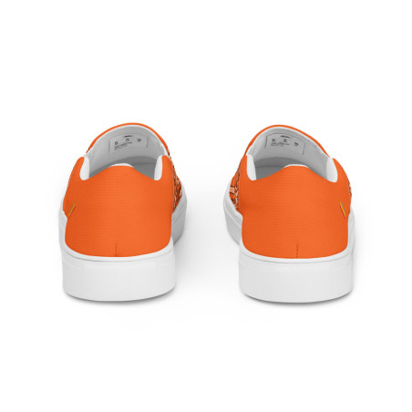BGR Womens Orange Bando Slip Ons