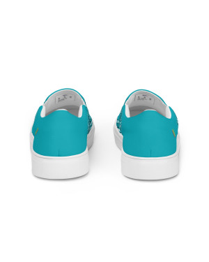 BGR Womens Turquoise Bando Slip Ons
