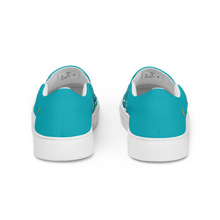 BGR Womens Turquoise Bando Slip Ons