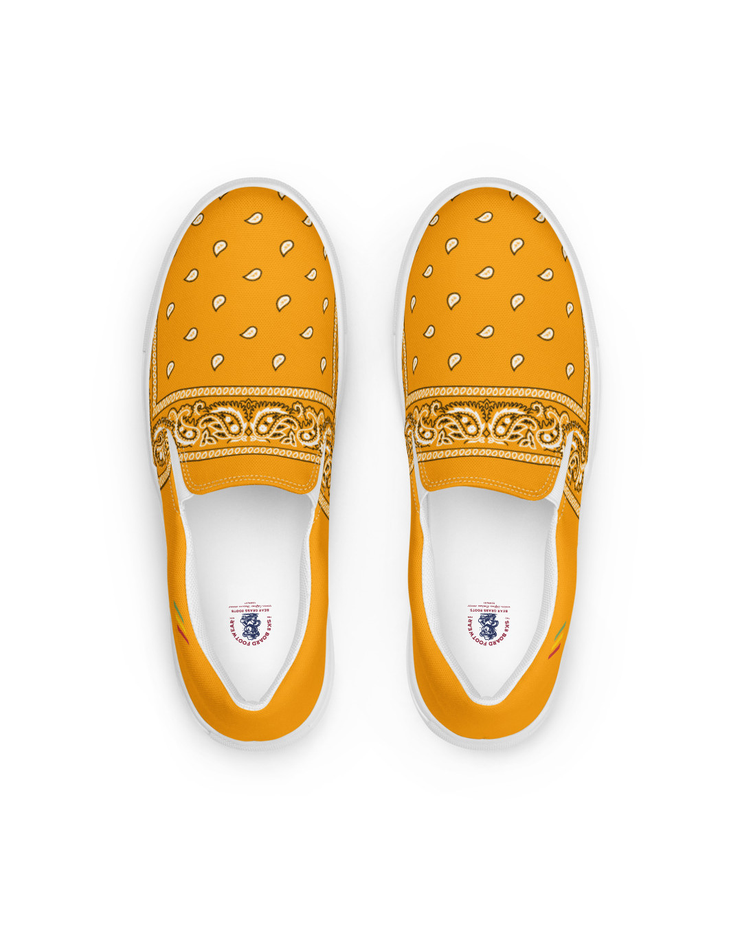 BGR Womens Gold Bando Slip Ons