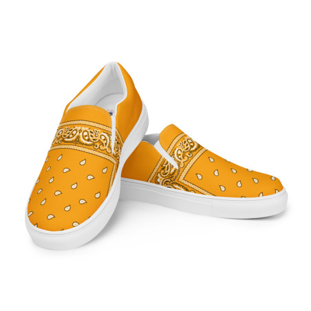 BGR Womens Gold Bando Slip Ons