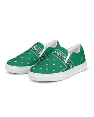 BGR Womens Teal Bando Slip Ons