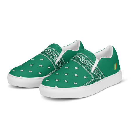 BGR Womens Teal Bando Slip Ons