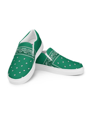 BGR Womens Teal Bando Slip Ons
