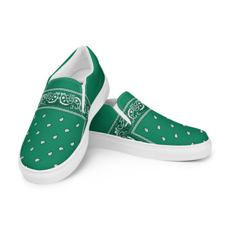 BGR Womens Teal Bando Slip Ons