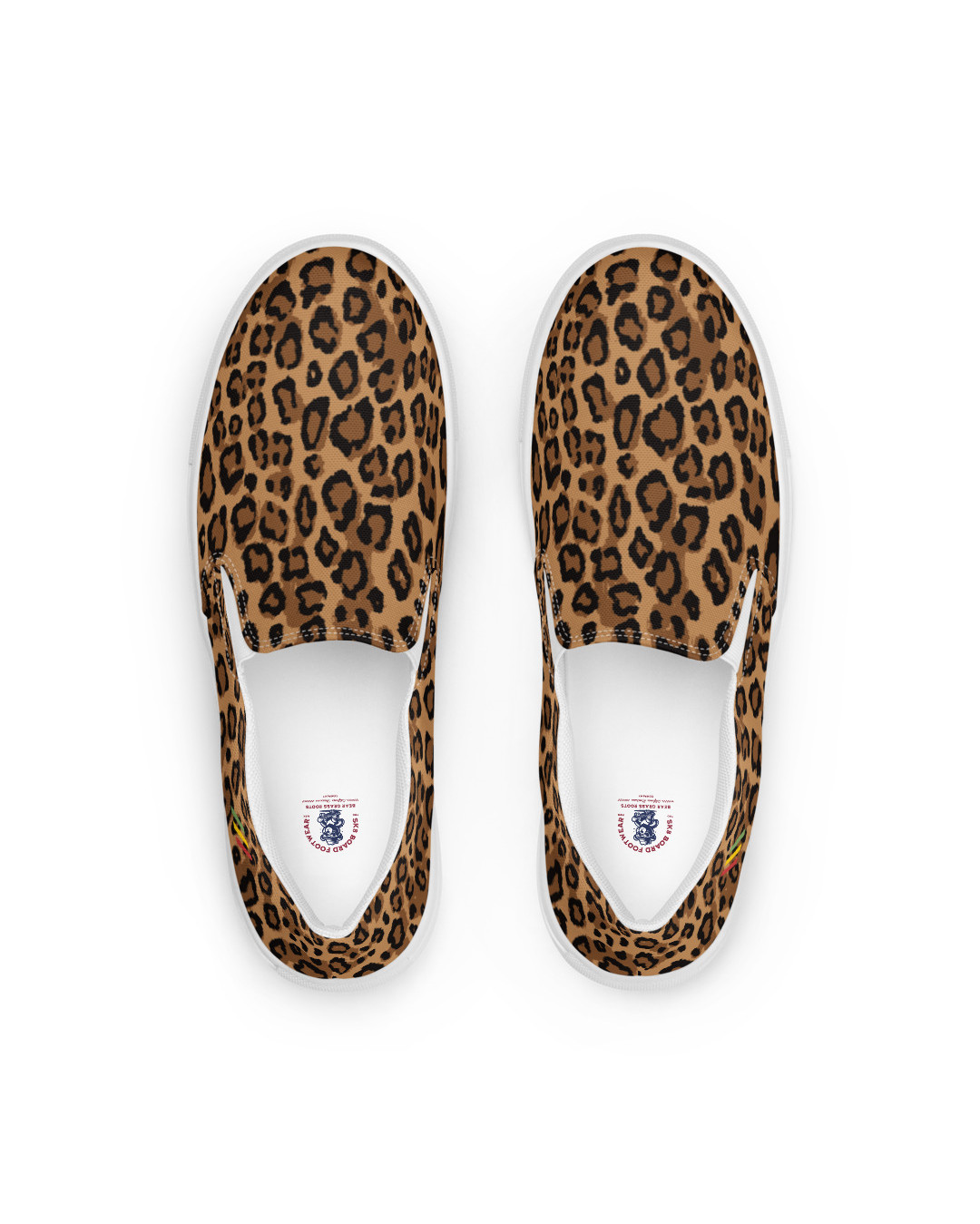 BGR Womens Leopard Print Slip Ons