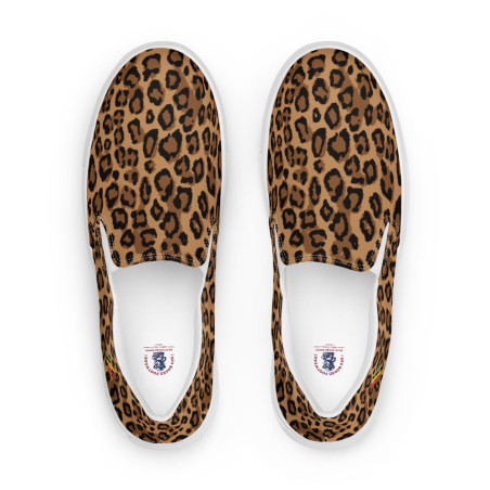 BGR Womens Leopard Print Slip Ons